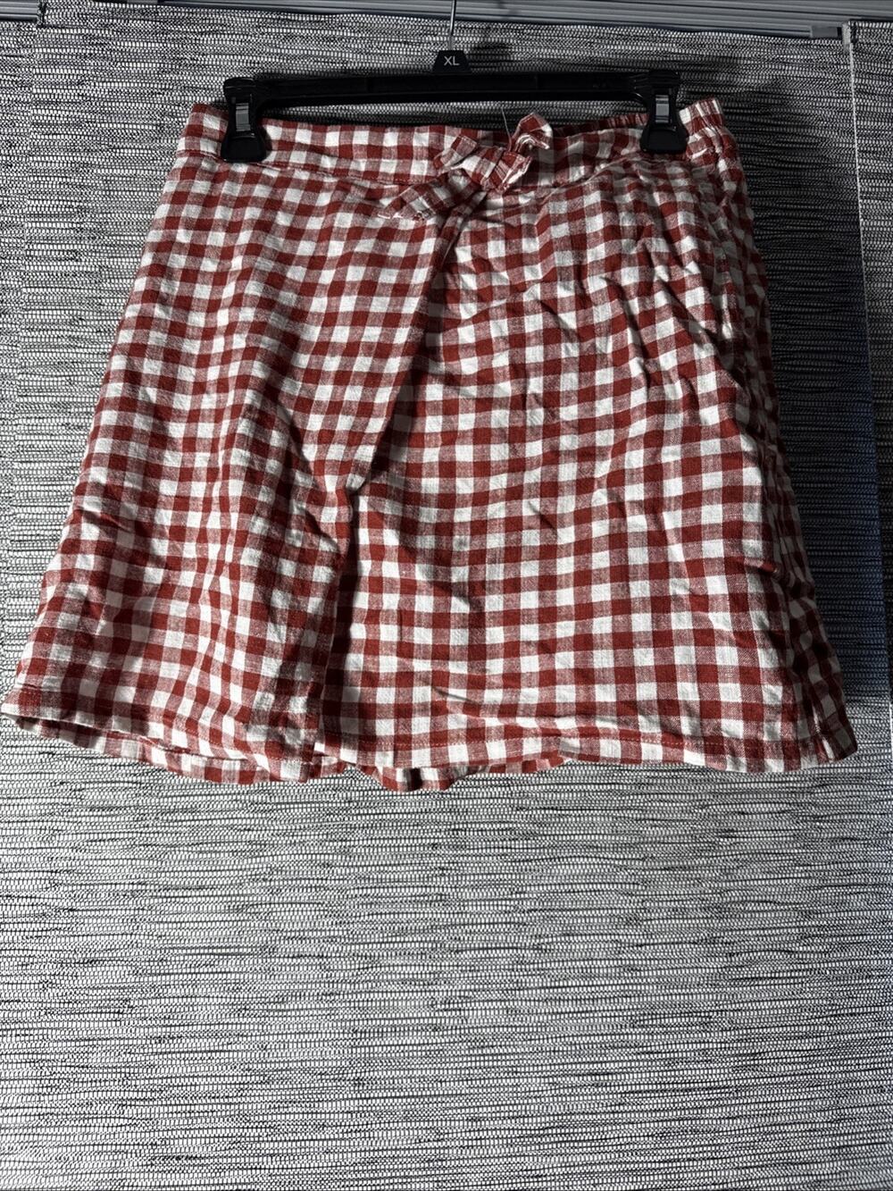 Girls Market & Spruce Wrap Front Gingham Skort, XL